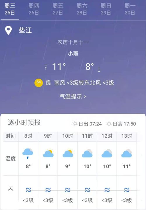 垫江天气预报的简单介绍