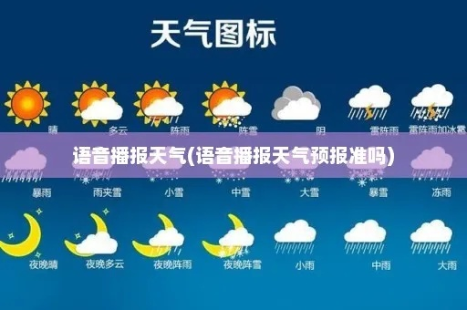 语音播报天气预报下载（语音播报器天气预报）