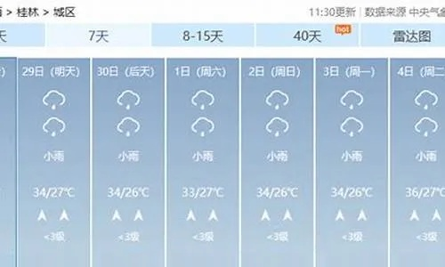 广西天气预报15天查询桂林天气(桂林广西天气预报一周) 广西天气预报15天查询桂林天气(桂林广西天气预报一周)