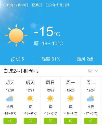 白城天气预报15天查询（白城天气预报天气预报）