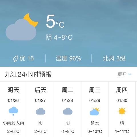 九江天气预报15天查询（九江天气预报15天查询30安）