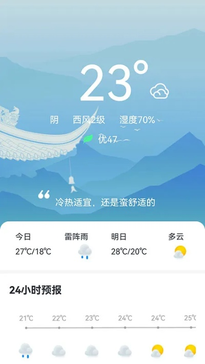 天气预报app（百度天气预报app）
